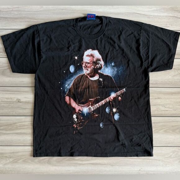 Online Ceramics Jerry Garcia “Space” Tee Black NWT - Picture 3 of 6